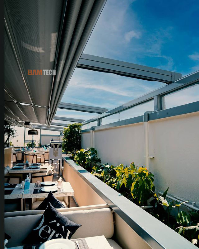 سقف متحرک کافه رستوران دژاوو
